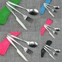 Juego de cubiertos de acero inoxidable - 3 piezas + estuche 11
