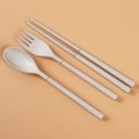Juego de cubiertos plegables con estuche 3 piezas 6