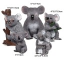 Uppsättning av djur koala familj 2
