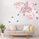 Decoración autoadhesiva con peonías. 1
