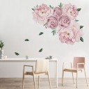 Decoración autoadhesiva con peonías. 4