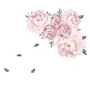 Decoración autoadhesiva con peonías. 6