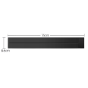75 cm Track Socket with Switch, Wall-Mounted Universal Strip EU 250 V/32 A 8000 W, Aluminium Profile, for Kitchen, Bathroom and Office 2