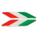 Bildekal Italienska flaggan 2 st. 3