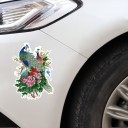 Påfågelbil klistermärke 2