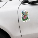 Påfågelbil klistermärke 3