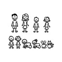 Bildekalfamilj B496 2
