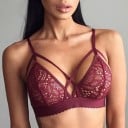 Γυναικεία σέξι σουτιέν με λουλουδάτα cups J1064 2