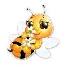 Bee bil klistermärke 1