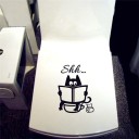 Pegatina de baño con gato 2
