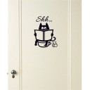 Pegatina de baño con gato 3