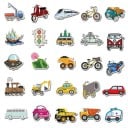 Transportklistermärken 40 st 5