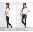 Leggings sexy da donna in ecopelle - Neri 4