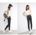 Leggings sexy da donna in ecopelle - Neri 5
