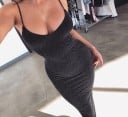 Vestido sexy sin tirantes para mujer 2