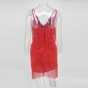 Mini rochie sexy cu franjuri 7
