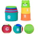 Cubes empilables avec lettres et chiffres 4
