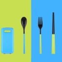Cubiertos plegables con estuche 3 uds. 6