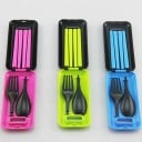 Cubiertos plegables con estuche 3 uds. 7