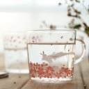 Glasmugg med blommor 4