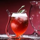 Glas med drickslang 6