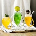 Glas med drickslang 9