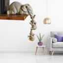 Statue d'éléphants en détresse 3 pièces 3