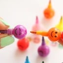 Anslutningsmarkörer med smiley face 7 st 3