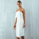 Off-shoulder aftonklänning 6
