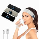 Sportpannband med Bluetooth-hörlurar 5