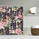 Shower Curtain with Rose 2