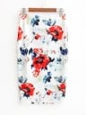 Falda elegante de mujer con flores J501 5