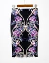 Falda elegante de mujer con flores J501 9