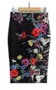 Falda elegante de mujer con flores J501 10
