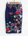Falda elegante de mujer con flores J501 18