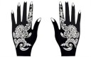 Stencils för hennatatueringar på händerna J3450 3