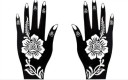 Stencils för hennatatueringar på händerna J3450 4