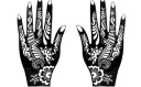 Stencils för hennatatueringar på händerna J3450 7
