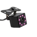 Bakåtriktad kamera för bil med nattseende och åtta LED-dioder Bred synvinkel 170° Upplösning 648 x 480 px Strömförsörjning 12 V NTSC-format 2
