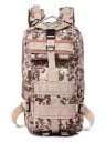 Taktisk ryggsäck 25 l med MOLLE-remmar Fyra fack med dragkedja Vadderad ventilerad rygg Byst- och midjerem Oxford 43 x 26 x 23 cm 1