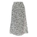 Falda de mujer con estampado de leopardo y abertura. 2