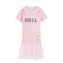 Rochie tricou cu fustă din tul 4