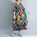 Vestido túnica con estampado 2