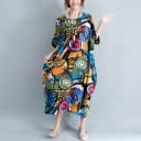 Vestido túnica con estampado 3
