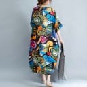 Vestido túnica con estampado 5