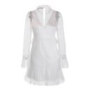 Mini rochie din tul alb 3