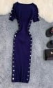 Vestido de punto de manga corta 6