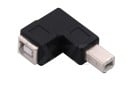 USB 2.0 vinklad adapter 90° - Hane till hona 2