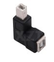 USB 2.0 vinklad adapter 90° - Hane till hona 3