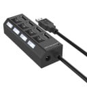 USB 4-ports HUB med switch J1634 10